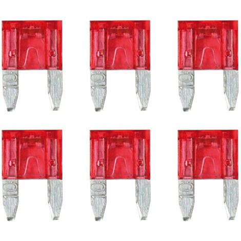 Smart Led, set 6 micro-fusibili lamellari con spia a led, 12/32V - 10A