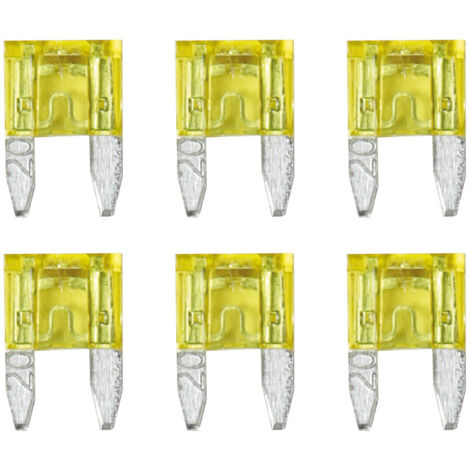 Smart Led, set 6 micro-fusibili lamellari con spia a led, 12/32V - 20A