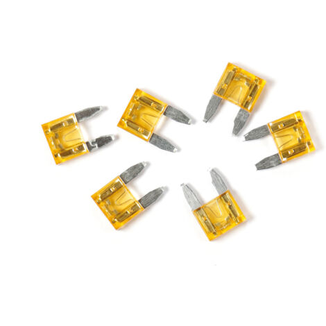 Smart Led, set 6 micro-fusibili lamellari con spia a led, 12/32V - 5A
