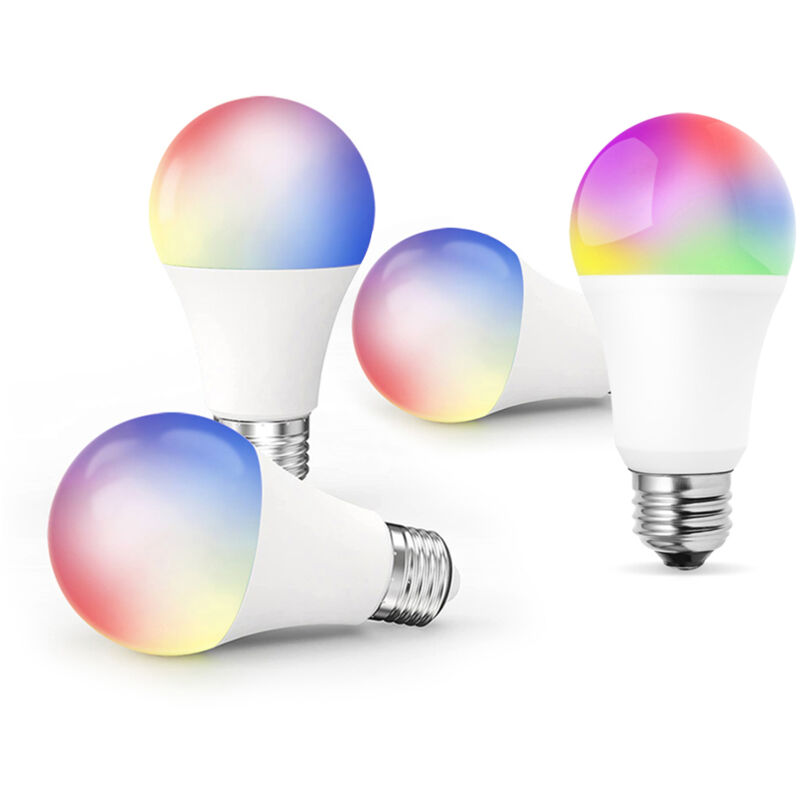 Ampoule intelligente Tuya bt WiFi Ampoules à changement de couleur Dimmable 9W 800 lumens 2700-6500K Ampoule led rvb E26/E27 Fonctionne avec Alexa