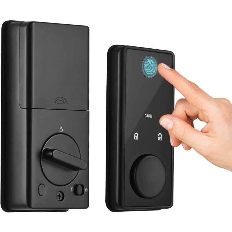 Zoternen - Smart Lock bt Keyless Entry Door App App Finger Password Mot de passe Mécanique 5 Méthodes de déverrouillage alliag alliage alliage pour