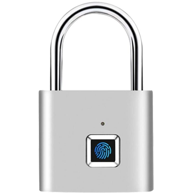 

Smart Lock Huella digital, cerraduras de combinación, candado con huella digital, candado, carga USB Dispositivo antirrobo de metal Candado de