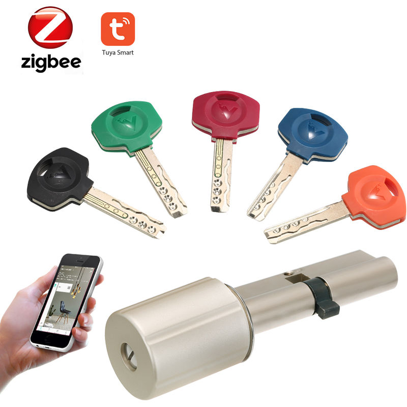 

Asupermall - Smart Lock, Inicio de Seguridad antirrobo bloqueo de la puerta nucleo del cilindro, 75/45 cilindro de la cerradura en red