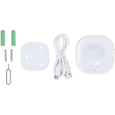Smart Motion Sensor Square Battery Powered WiFi Infrared Body Sensor with Mobile APP Alarm for Home
