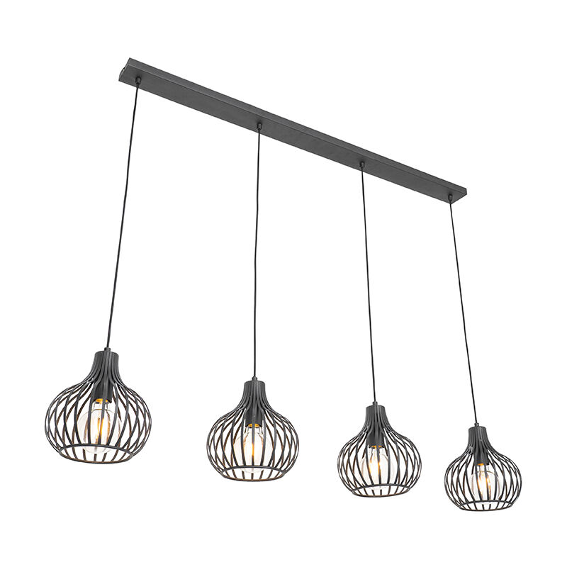 Image of Smart Pendant Lamp Black 4-Lights Incl.&hellip;