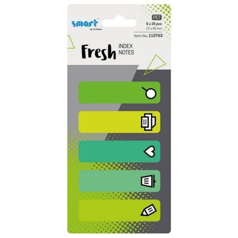 Smart Pet Fresh Index Tabs 12x45mm 5x25pcs Info 110763