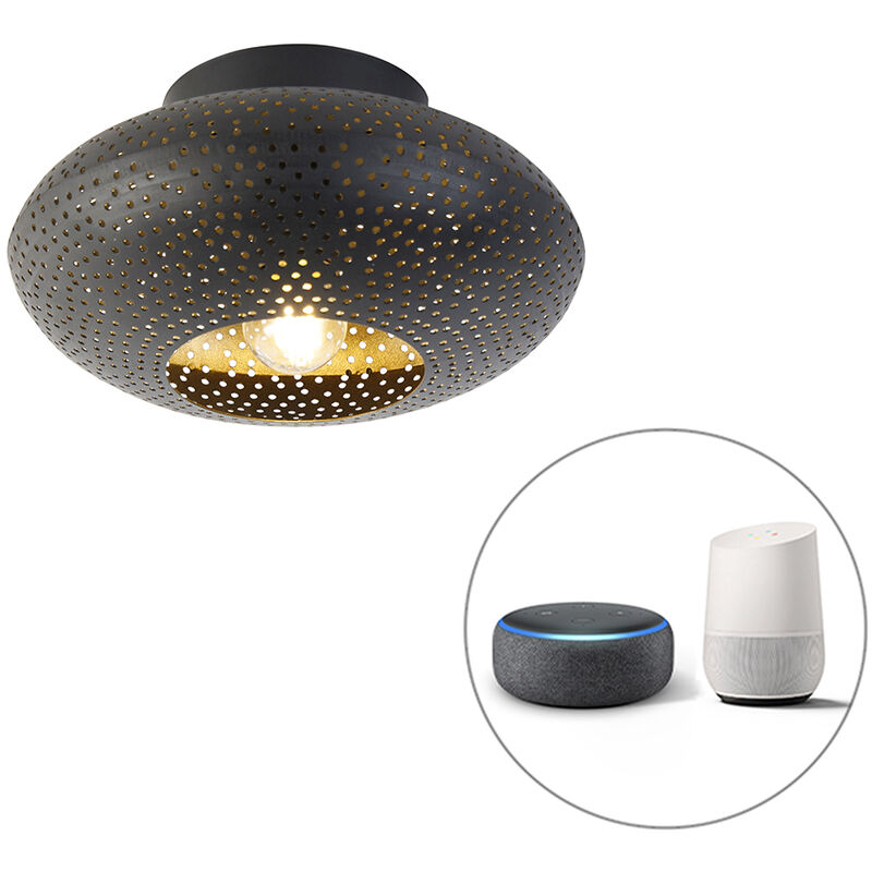 Image of Smart Ceiling Light Black with Gold&hellip;