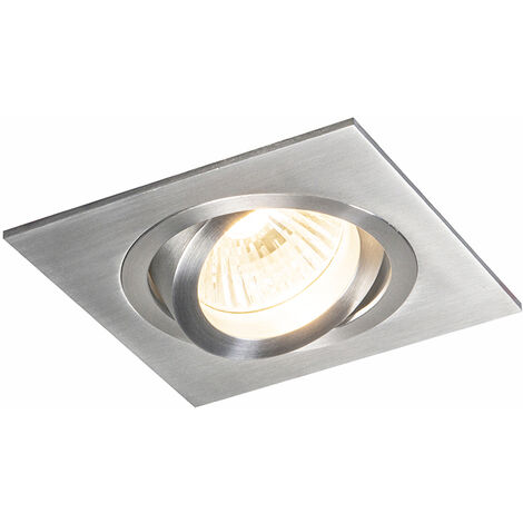 Smart Recessed Spotlight Steel Incl. WiFi GU10 Tiltable - Lock 1