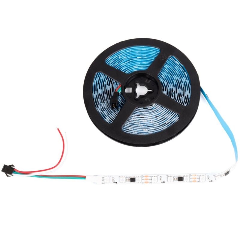 Striscia led smart ic rgb 12V dc - 14,4 W/m - IP20 - 60 LED/m -