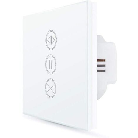 Smart Roller Shutter Switch, Adjustable Opening, WiFi Curtain and Blind Switch, Compatible with Alexa and Google Home for Voice Control, Smart Timer, Wall Motor