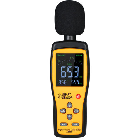 Digital LCD Schallpegelmessgerät Schallpegelmesser Noise Dezibel 30-130dB Tester 