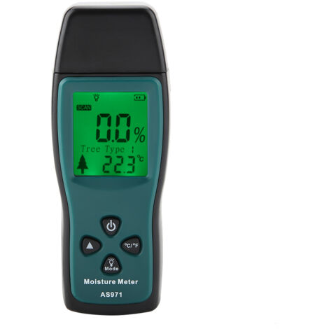 SMART SENSOR AS971 Digitales Holzfeuchtemessgerät – Präzise Messung 040℃, LCD-Display