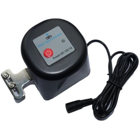 Smart solenoid valve, adjustable, WiFi, IP 44, 12V, 1A, Tuya compatible, black