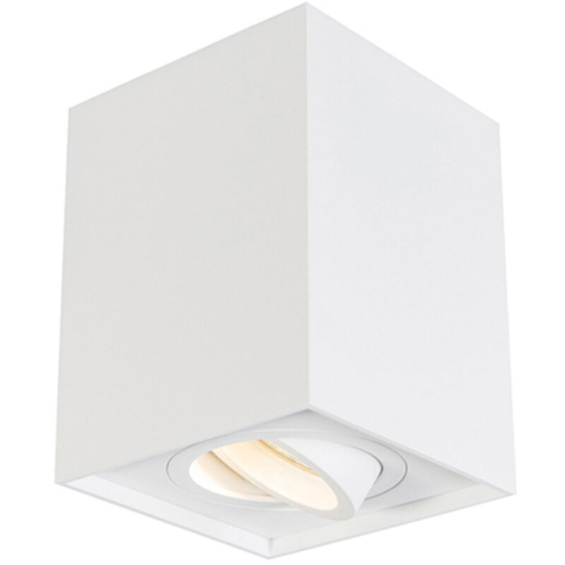 Qazqa Smart Spot Weiß Inkl. Wifi Gu10 Verstellbar - Quadro 1 Up