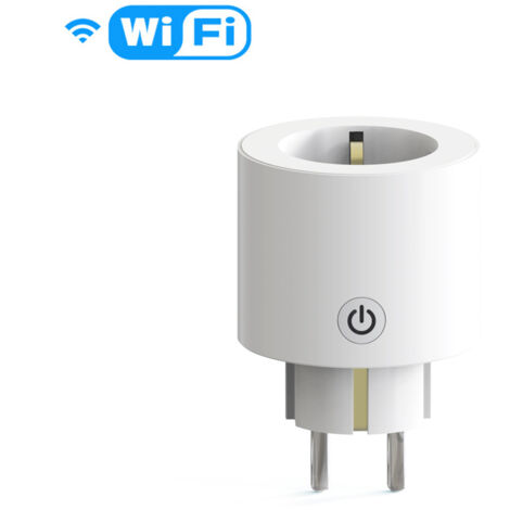 Smart Steckdose kompatibel mit Alexa, Google Assistant, Stromverbrauch Messen, 16A, Sprachsteuerung, APP Fernsteuerung, Zeitplan, 2,4GHz, 2 PCs