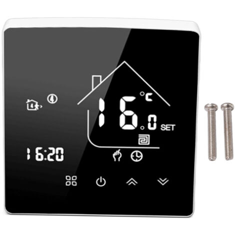 Smart Thermostat LCD Touch Screen Thermostat Programmable Temperature Controller for Boiler 95‑240V Concealed Installation
