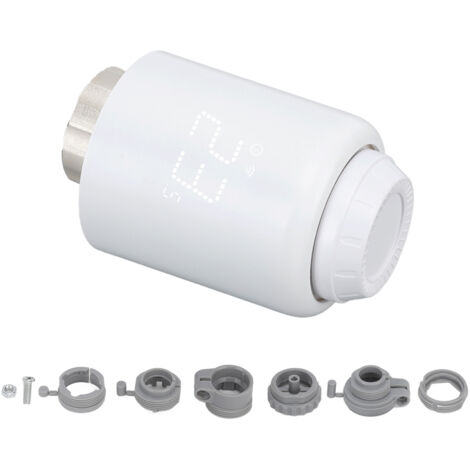 Smart Thermostat Radiator Rotatable Screen Programmable Schedule Intelligent Radiator Thermostat Valve for Zigbee