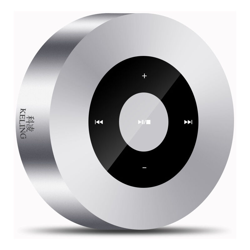 Mimiy - Smart Touch] Bluetooth Speaker Mini Speaker with Portable Microphone (Silver)