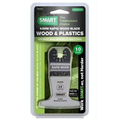 SMART Trade H63RW10 63mm Rapid Wood Multi Tool Blade Pack Of 10