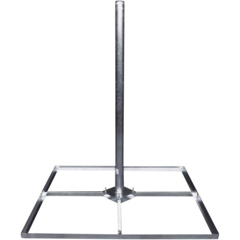 Socle SAT 50mm TS100 – Acier galvanisé à chaud – Hauteur 1000mm – Montage sol pour antennes Tooway et Wavefront – Smart