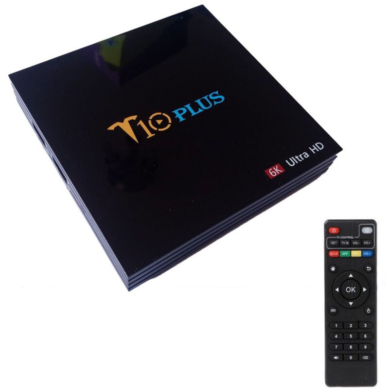 Trade Shop - Smart Tv Box T10 Plus Android 9 4gb Ram 64gb 4k Tv Gpu 5 Core Quad Wifi -