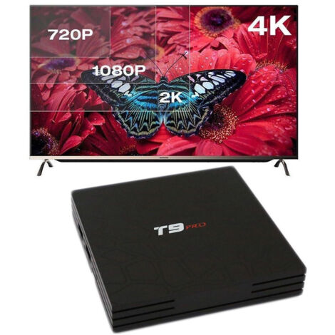 Smart Tv Box T9 Pro Android 7.1.2 4gb Ram 32gb 4k Iptv Gpu 5 Core Quad Wifi