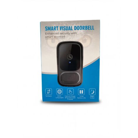 SMART VISUAL DOORBELL - Sonnette vidéo intelligente M22 - Vision nocturne et Talkback - Sécurité renforcée - Voir photos