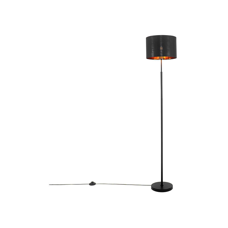 Image of Smart Floor Lamp Black with Gold&hellip;