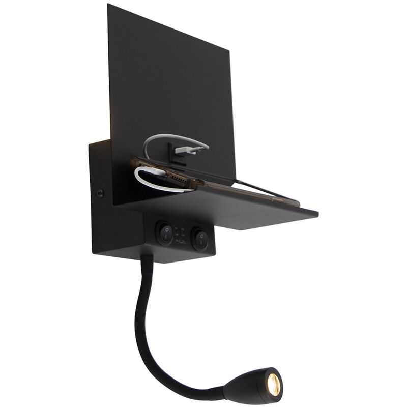 Image of Smart Wall Light Black with usb&hellip;