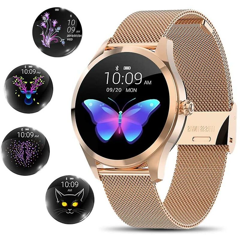 Smart Watch per donna, romanzo/elegante/bello Smartwatch Bluetooth Fitness Tracker per donna con impermeabile IP68