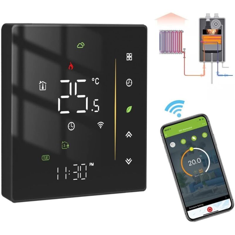 Image of Smart WiFi Connected Thermostat for Gas/Water&hellip;