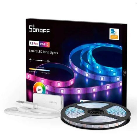 Smart WiFi RGBIC LED Light Strip Sonoff L3 Pro 5m