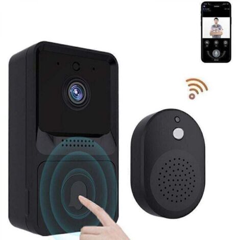 Smart Wifi sans fil sonnette caméra à distance visiophone interphone sonnette vidéo sonnette sans fil sonnette maison HD Vision nocturne