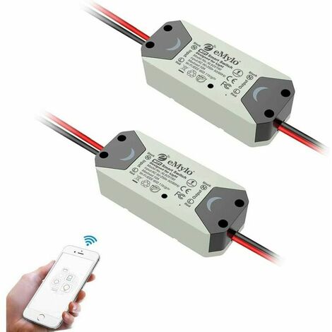 Smart WiFi Switch,WiFi Relay Switch Wireless Remote Control Switch Module Smart Home Automation Switch Timers Compatible with Alexa Echo Google Home 2 Pack