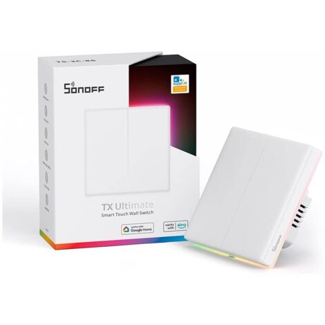Smart WiFi Touch Wall Switch Sonoff TX T5 2C (2-channel)