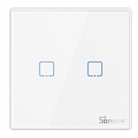 Smart Wireless Wall Switch Sonoff T2EU2C-RF 433MHz (2-channel)