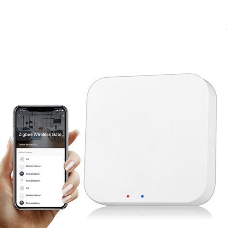 Smart Wireless ZigBee Gateway, Tuya ZigBee Smart Gateway Hub, Smart Life APP Wireless Remote Control, for All Tuya ZigBee 3.0 Smart Products, Smart Home Bridge Tuya