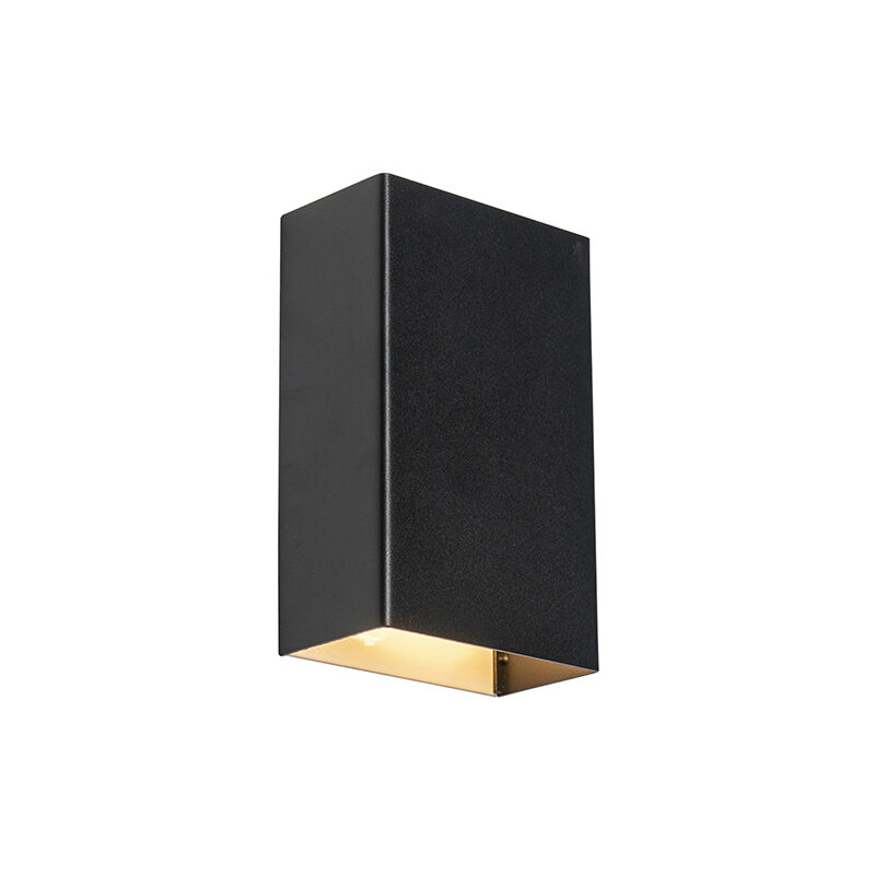 Qazqa Smarte Wandleuchte Schwarz 10 Cm Inkl. 2 Wifi G9 - Otan