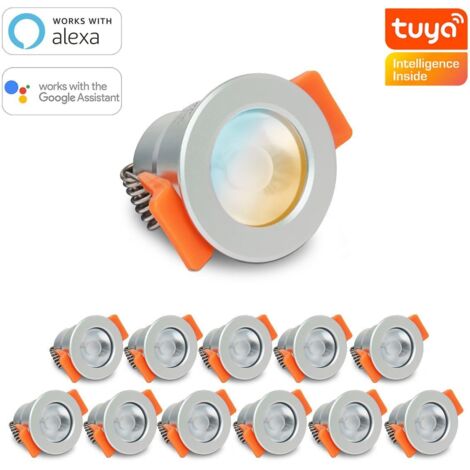 Smartes MiBoxer LED Einbaustrahler Set 3W 12V IP66 - Lichtfarbe: CCT Dual Weiß - Anzahl: 12x