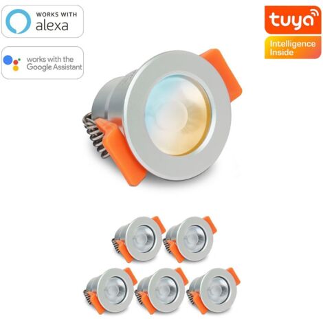 Smartes MiBoxer LED Einbaustrahler Set 3W 12V IP66 - Lichtfarbe: CCT Dual Weiß - Anzahl: 6x