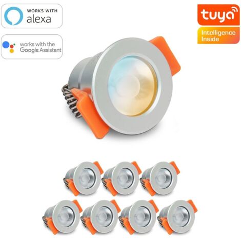 Smartes MiBoxer LED Einbaustrahler Set 3W 12V IP66 - Lichtfarbe: CCT Dual Weiß - Anzahl: 8x