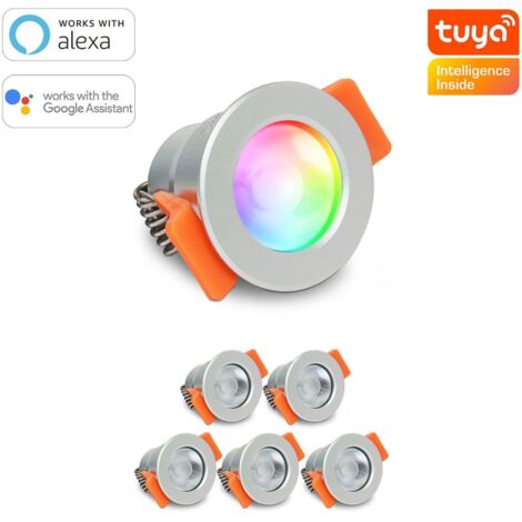 Smartes MiBoxer LED Einbaustrahler Set 3W 12V IP66 - Lichtfarbe: RGB+2700K - Anzahl: 6x