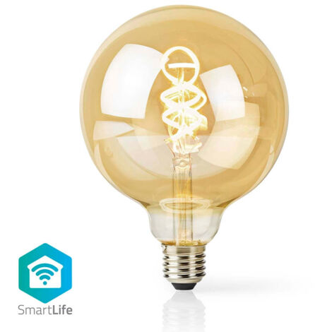 Smartlife led vintage lampa wi fi e27 360 lm 49 w varm till cool vit 1800 - 6500 k glas android ios globe 1 st