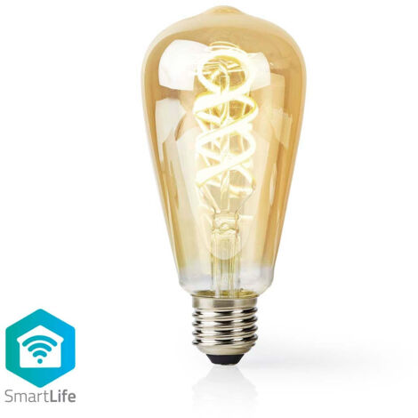 Smartlife led vintage lampe wi fi e27 360 lm 49 w varm bis cool vit 1800 - 6500 k glas android ios st64 1 st