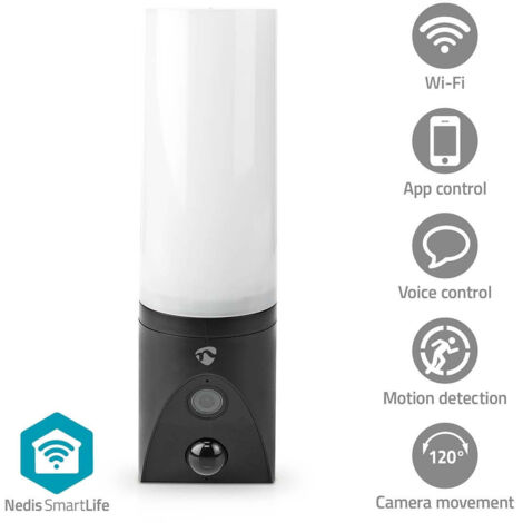 Smartlife outdoor camera  wi fi  ambient light  full hd 1080p  ip65  cloud storage optional  microsd not included  onvif  100 - 240 v ac  with motion sensor  night vision  black 79461284 79461284 7946