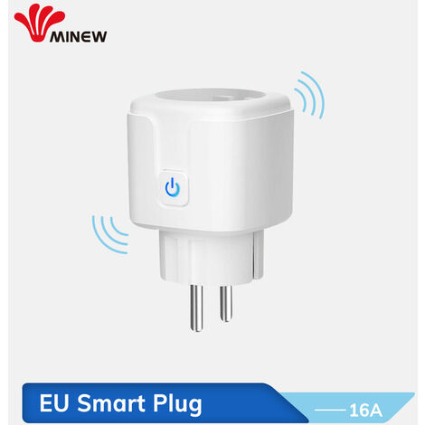 Smartlife – prise de courant wi-fi 220V, avec télécommande, Assistant d&39éclairage, moniteur, technologie intelligente,CHINA,Ue Plug,1pcs