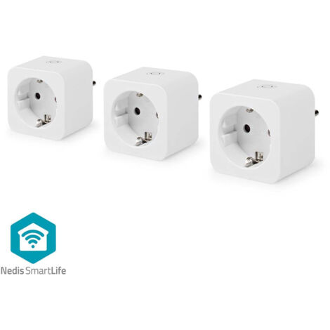Smartlife smart plug wi fi strommatare 3680 w type f cee 77 0 - 55 c android ios vit