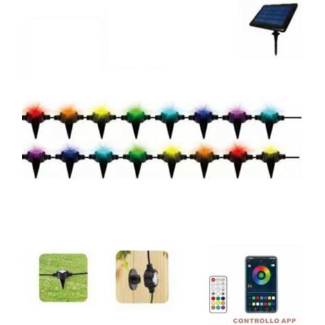 SMARTRGBLEDSCHRITTLICHTERKETTEBODENWAND16BIRNESOLAREXTERNIP65F16C