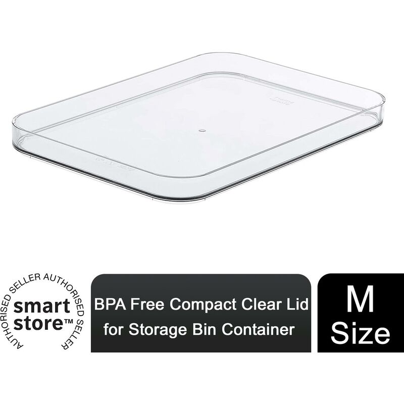 Smartstore - bpa Free Compact Clear Lid For Storage Bin Container, Size m