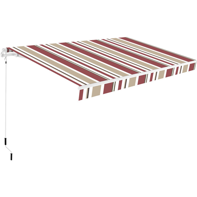 

Toldo completo manual 3x2m Burdeos/Beige lona poliéster - Smartsun
